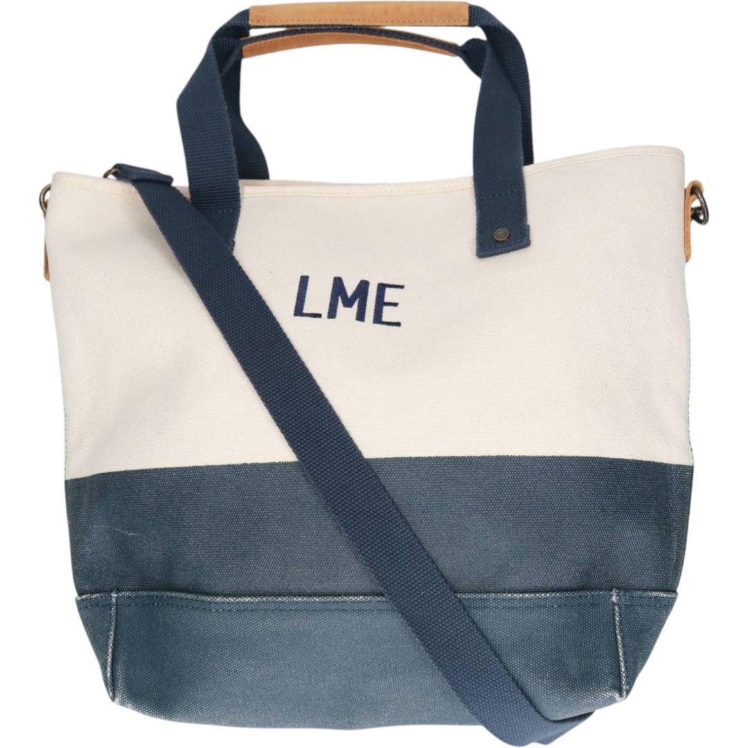 LLBean LME 2WAY Tote Bag Shoulder Bag unclear Beige type Vintage Second Hand