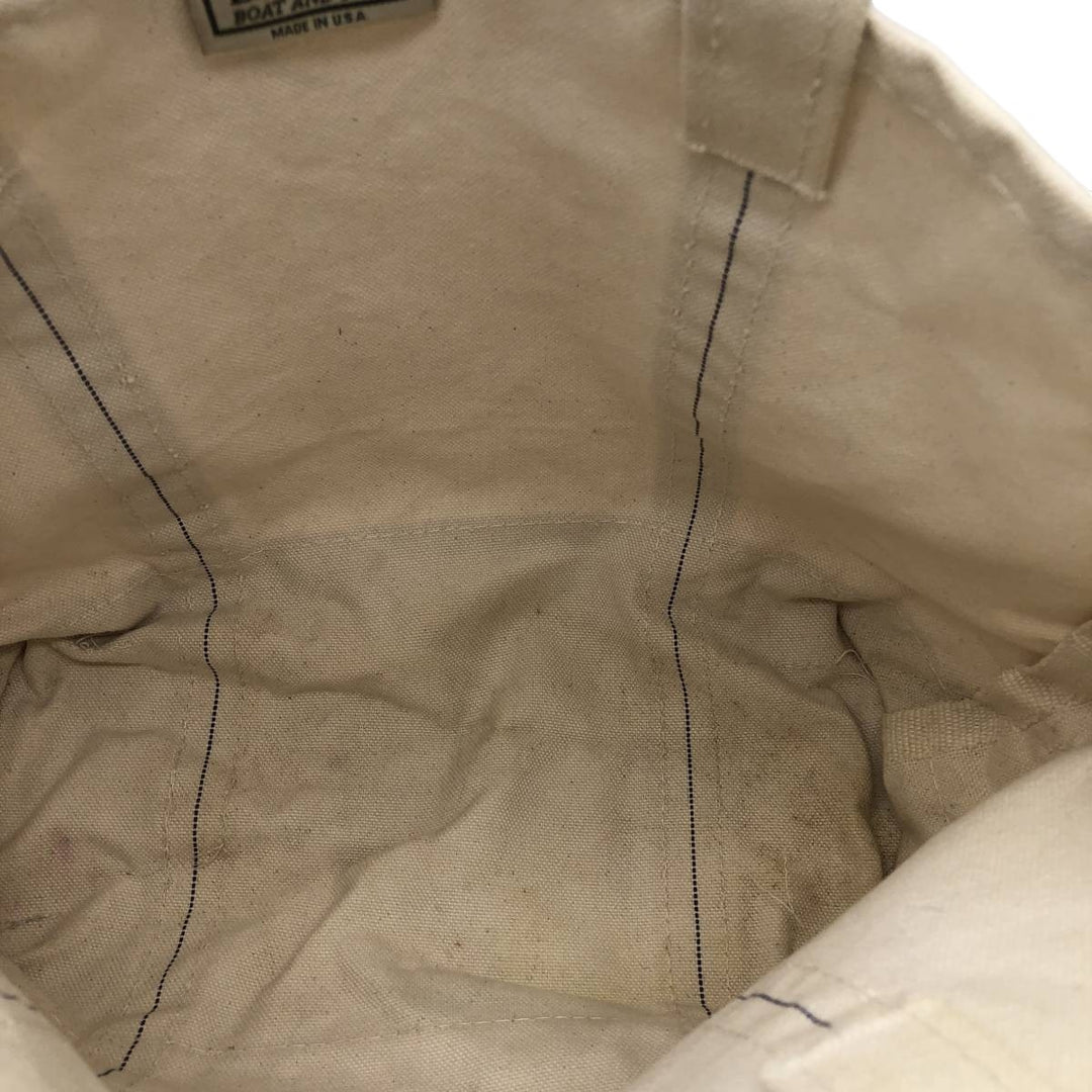 LLBean BOAT AND TOTE Tote Bag Made in USA cotton pink type Vintage Second Hand