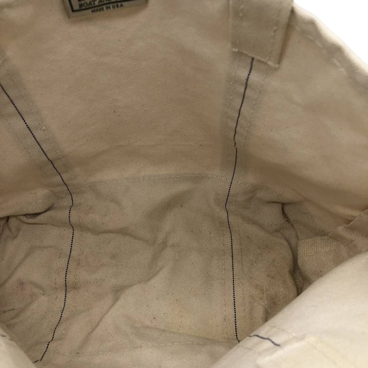 LLBean BOAT AND TOTE Tote Bag Made in USA cotton pink type Vintage Second Hand