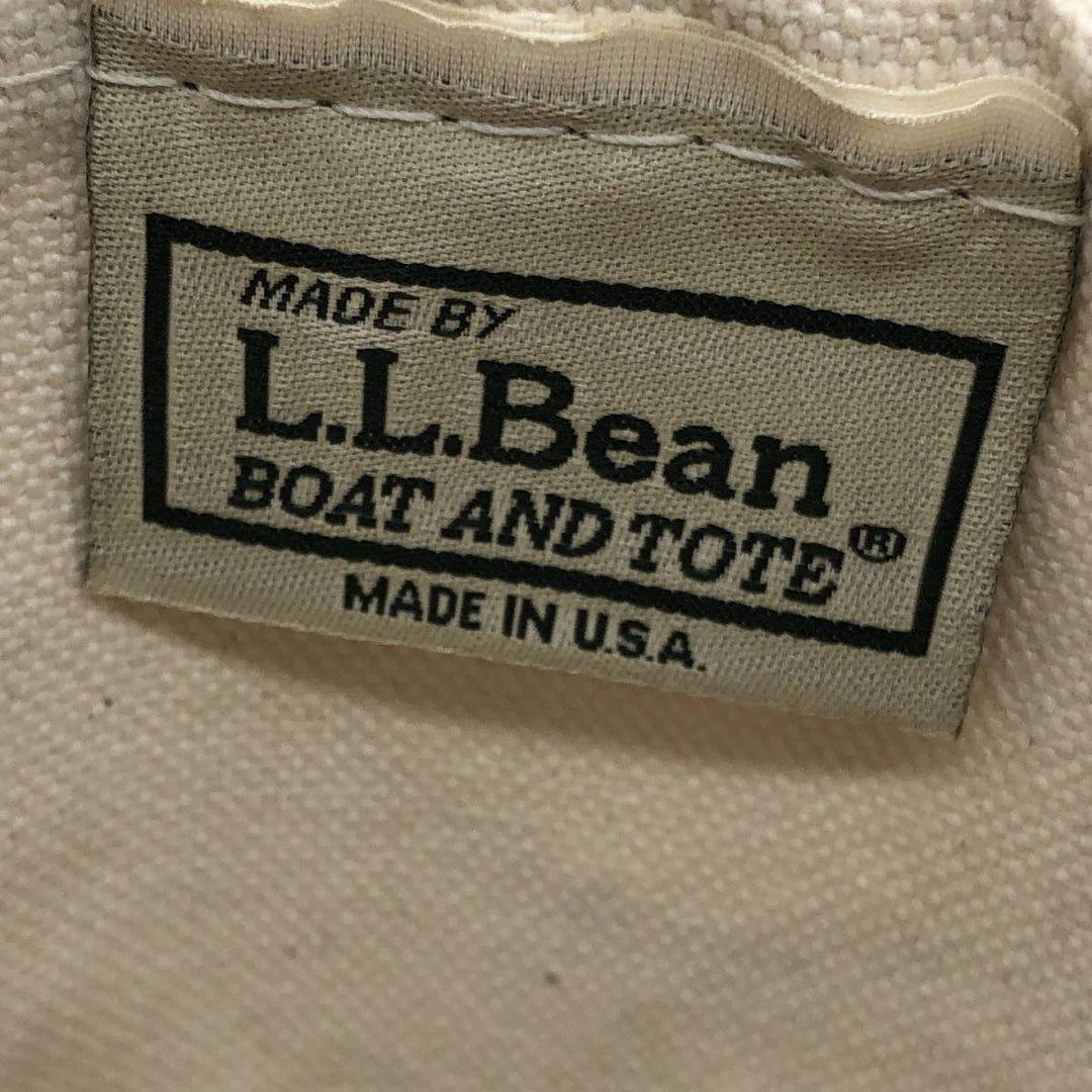 LLBean BOAT AND TOTE Tote Bag Made in USA cotton pink type Vintage Second Hand