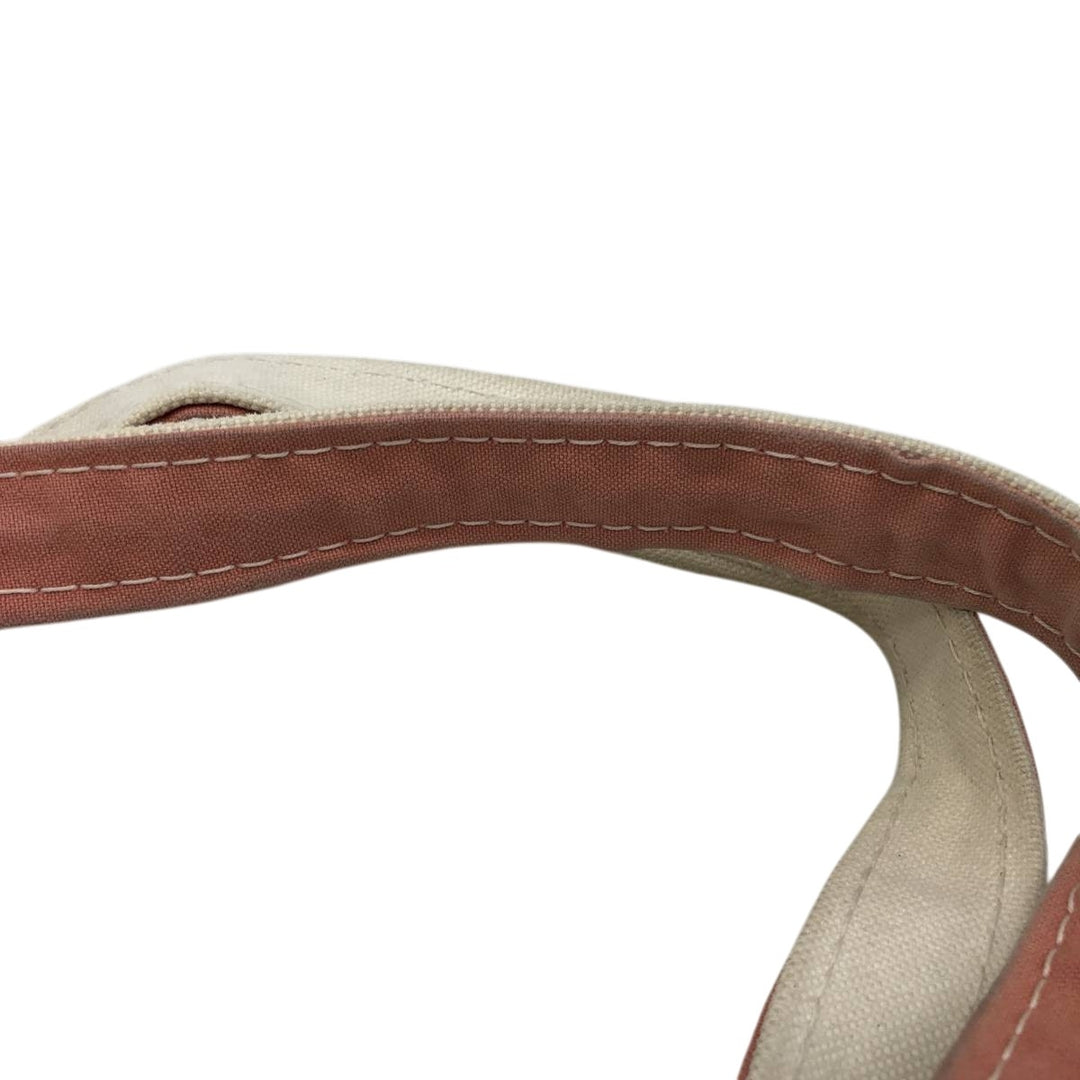 LLBean BOAT AND TOTE Tote Bag Made in USA cotton pink type Vintage Second Hand