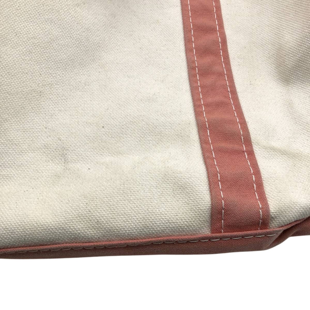 LLBean BOAT AND TOTE Tote Bag Made in USA cotton pink type Vintage Second Hand