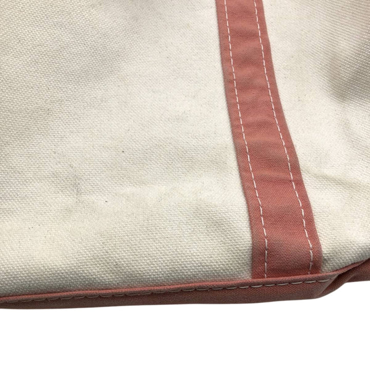 LLBean BOAT AND TOTE Tote Bag Made in USA cotton pink type Vintage Second Hand
