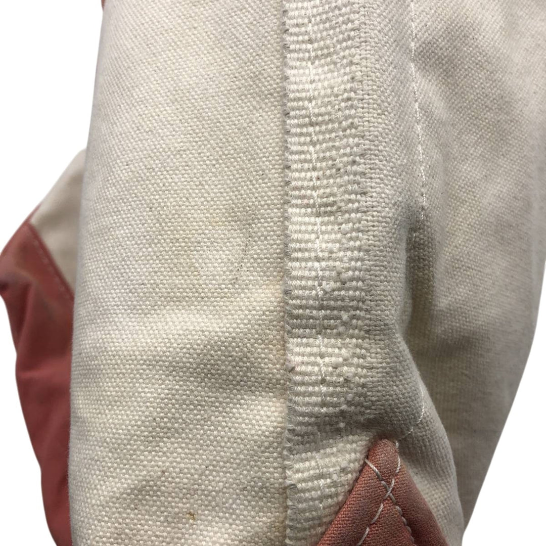 LLBean BOAT AND TOTE Tote Bag Made in USA cotton pink type Vintage Second Hand