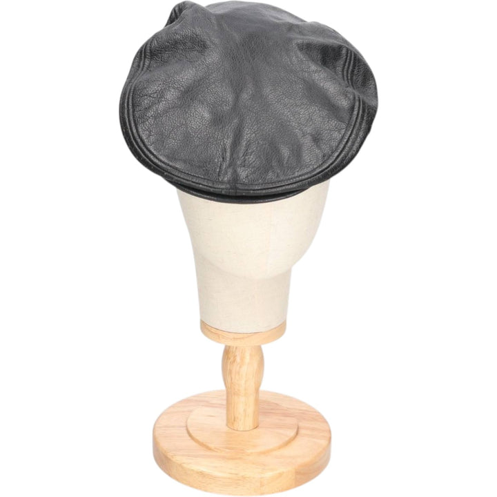 DEAD STOCK Harley-Davidson Leather Hunting Cap (One Size Fits All) genuine leather black type Vintage Second Hand