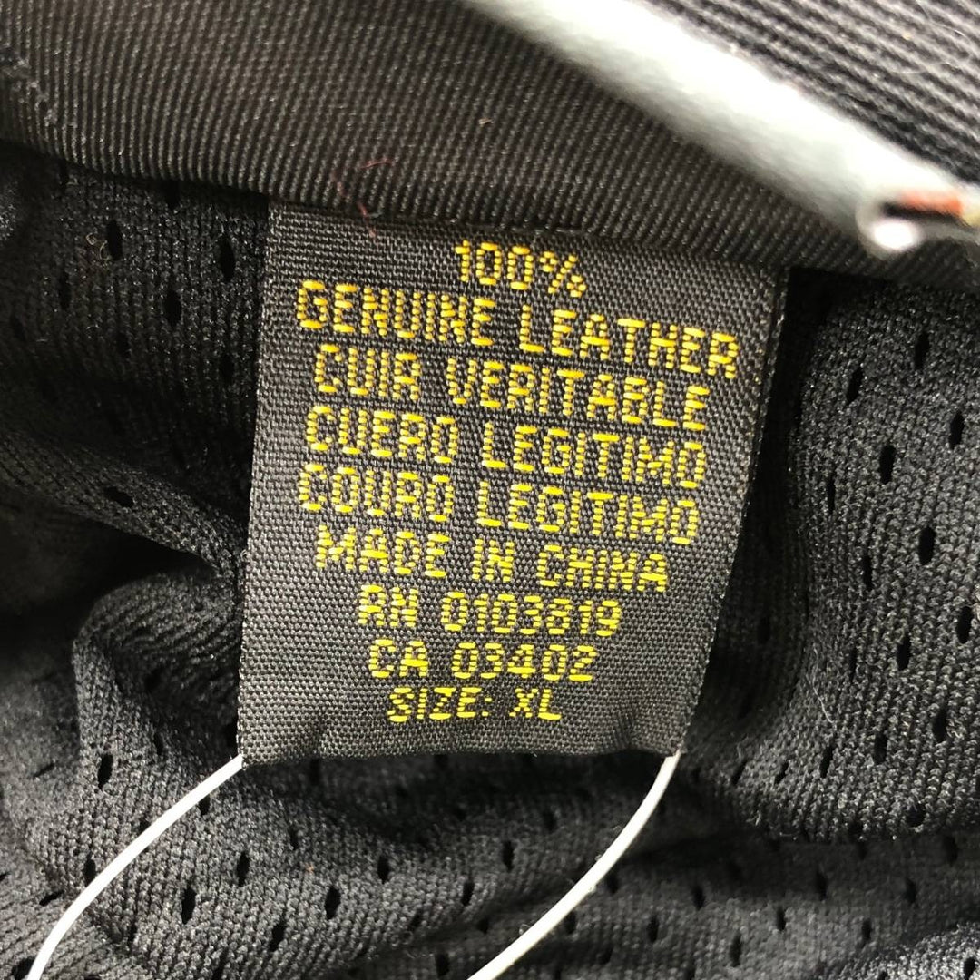 DEAD STOCK Harley-Davidson Leather Hunting Cap (One Size Fits All) genuine leather black type Vintage Second Hand