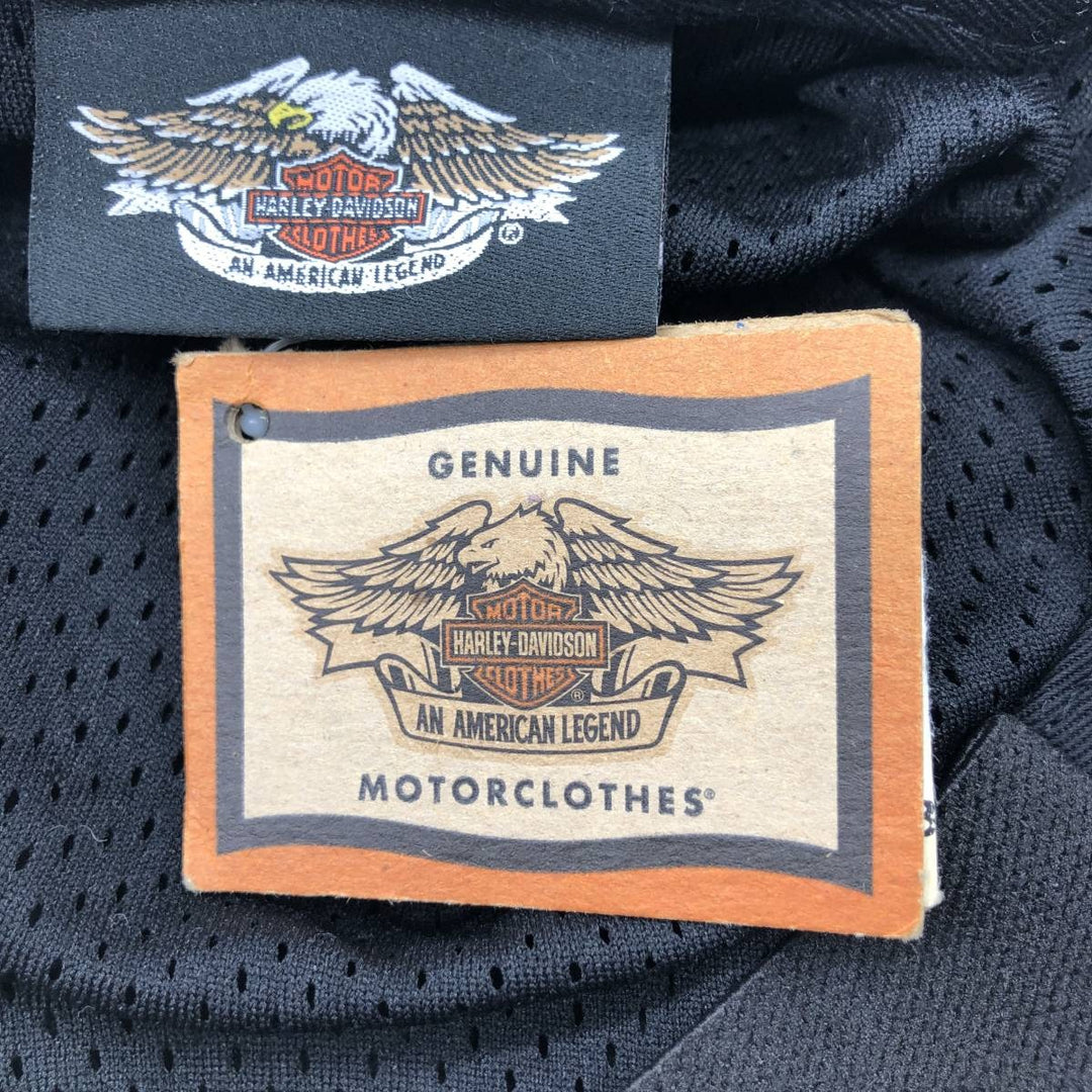 DEAD STOCK Harley-Davidson Leather Hunting Cap (One Size Fits All) genuine leather black type Vintage Second Hand