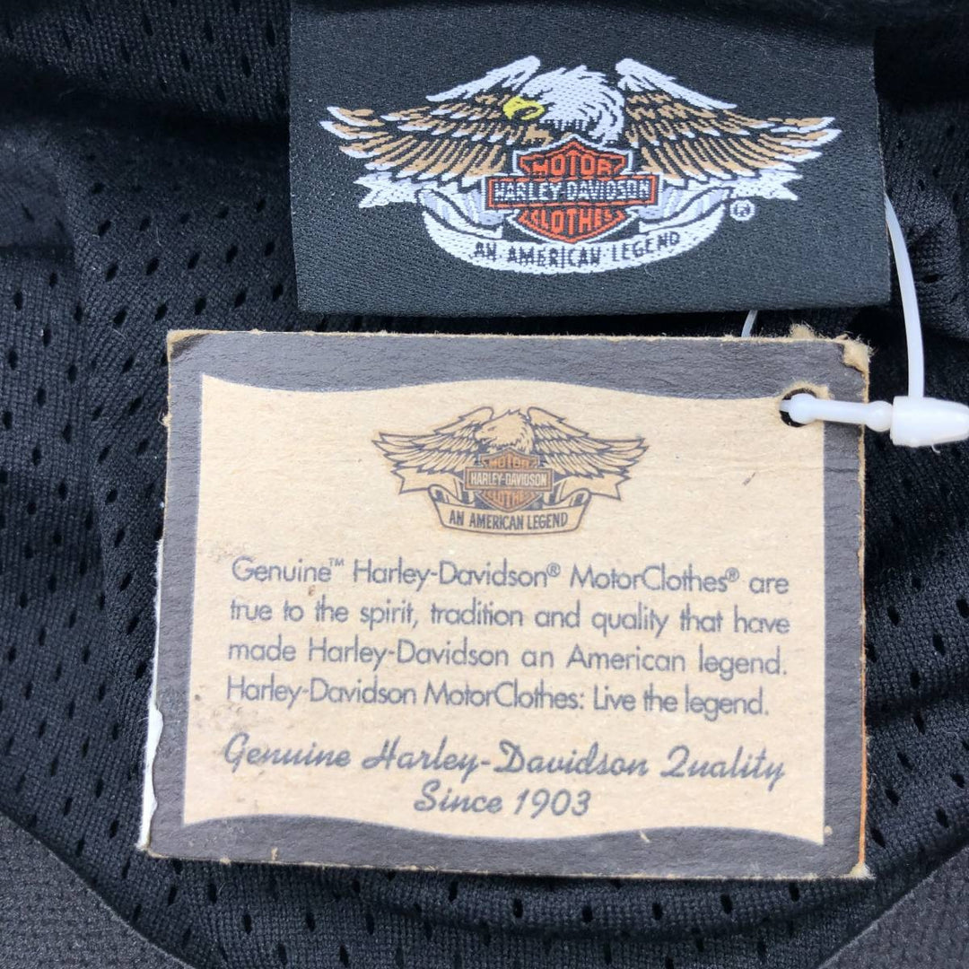 DEAD STOCK Harley-Davidson Leather Hunting Cap (One Size Fits All) genuine leather black type Vintage Second Hand