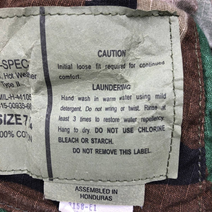 Civilian Tru-Spec Camouflage Pattern Woodland Camo Ripstop Boonie Hat, One Size Fits Most cotton Khaki type Vintage Second Hand