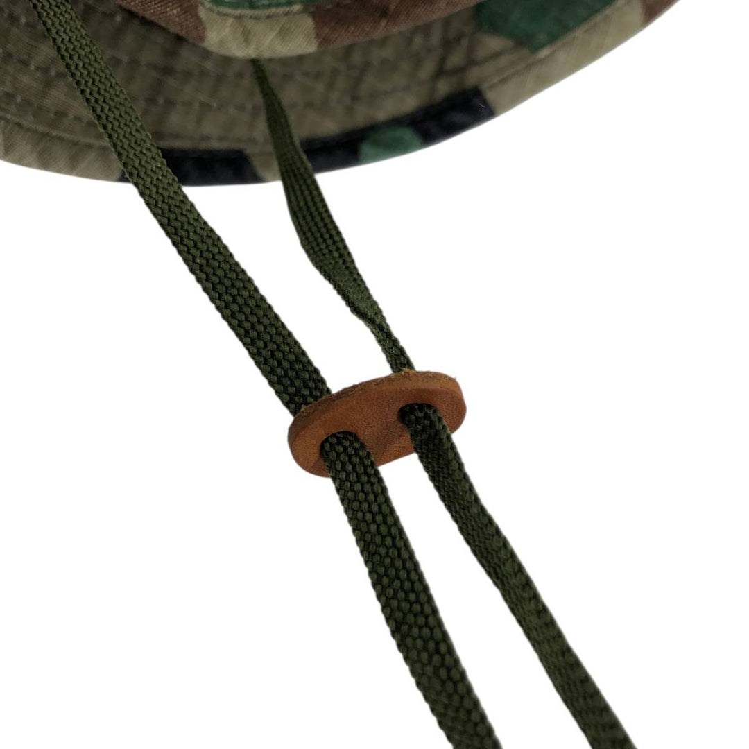 Civilian Tru-Spec Camouflage Pattern Woodland Camo Ripstop Boonie Hat, One Size Fits Most cotton Khaki type Vintage Second Hand