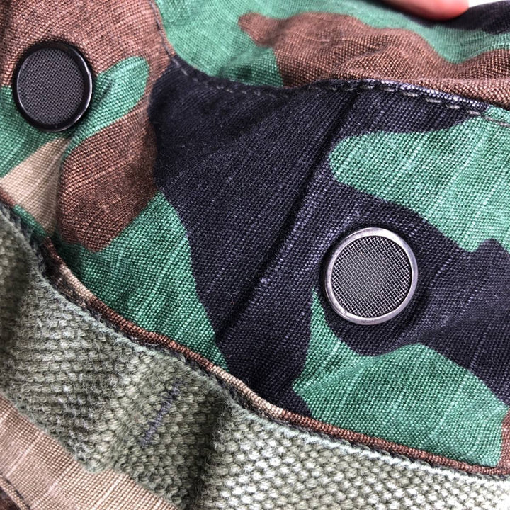 Civilian Tru-Spec Camouflage Pattern Woodland Camo Ripstop Boonie Hat, One Size Fits Most cotton Khaki type Vintage Second Hand