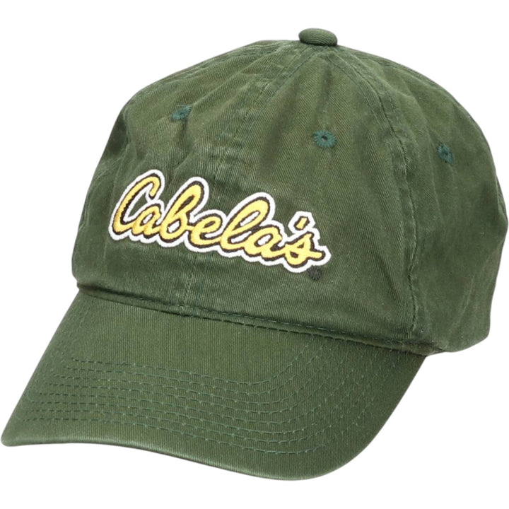 Cabelas 6-Panel Cap, One Size Fits All unclear Green type dark green Vintage Second Hand