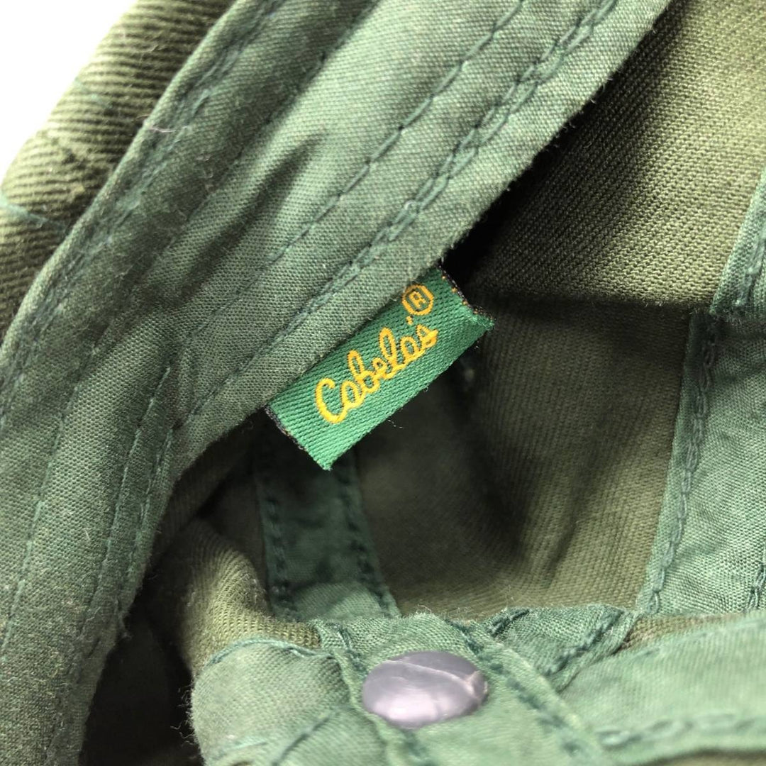 Cabelas 6-Panel Cap, One Size Fits All unclear Green type dark green Vintage Second Hand
