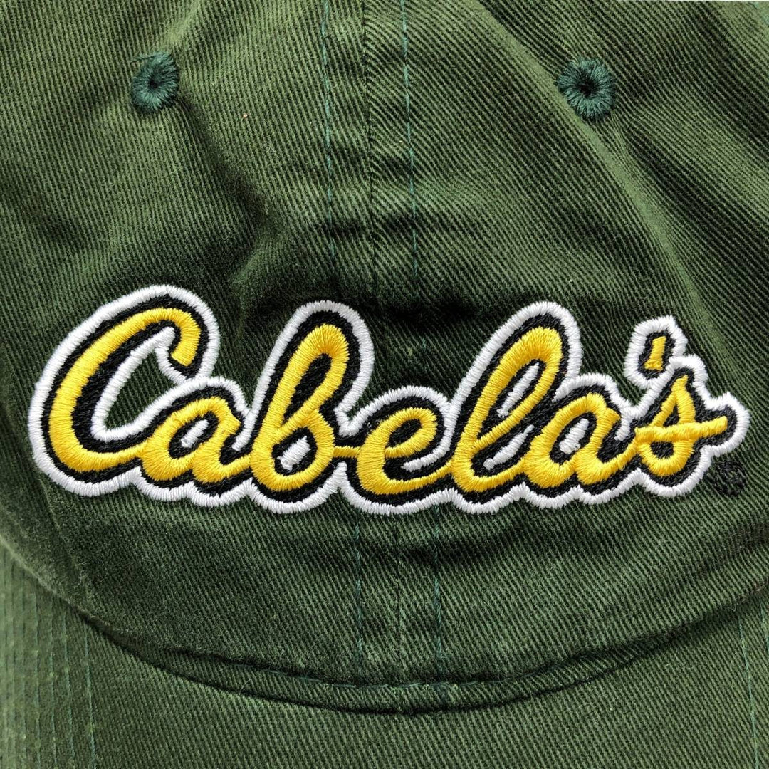 Cabelas 6-Panel Cap, One Size Fits All unclear Green type dark green Vintage Second Hand