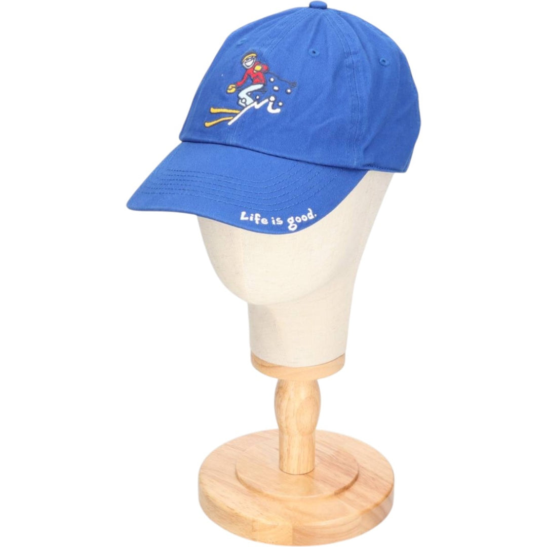Life is Good Baseball Cap (Free Size) cotton blue type Vintage Second Hand