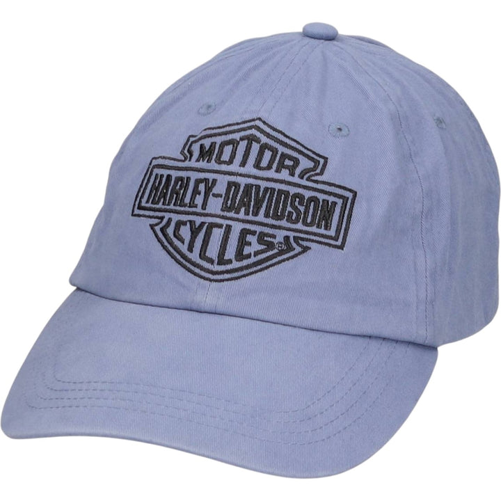 Harley-Davidson 6-Panel Baseball Cap, One Size Fits Most cotton blue type Vintage Second Hand