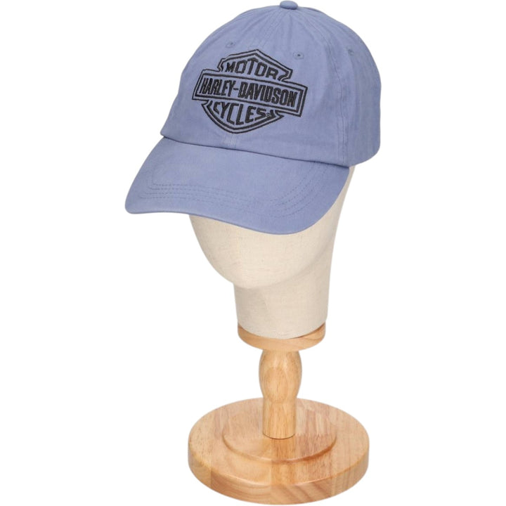 Harley-Davidson 6-Panel Baseball Cap, One Size Fits Most cotton blue type Vintage Second Hand