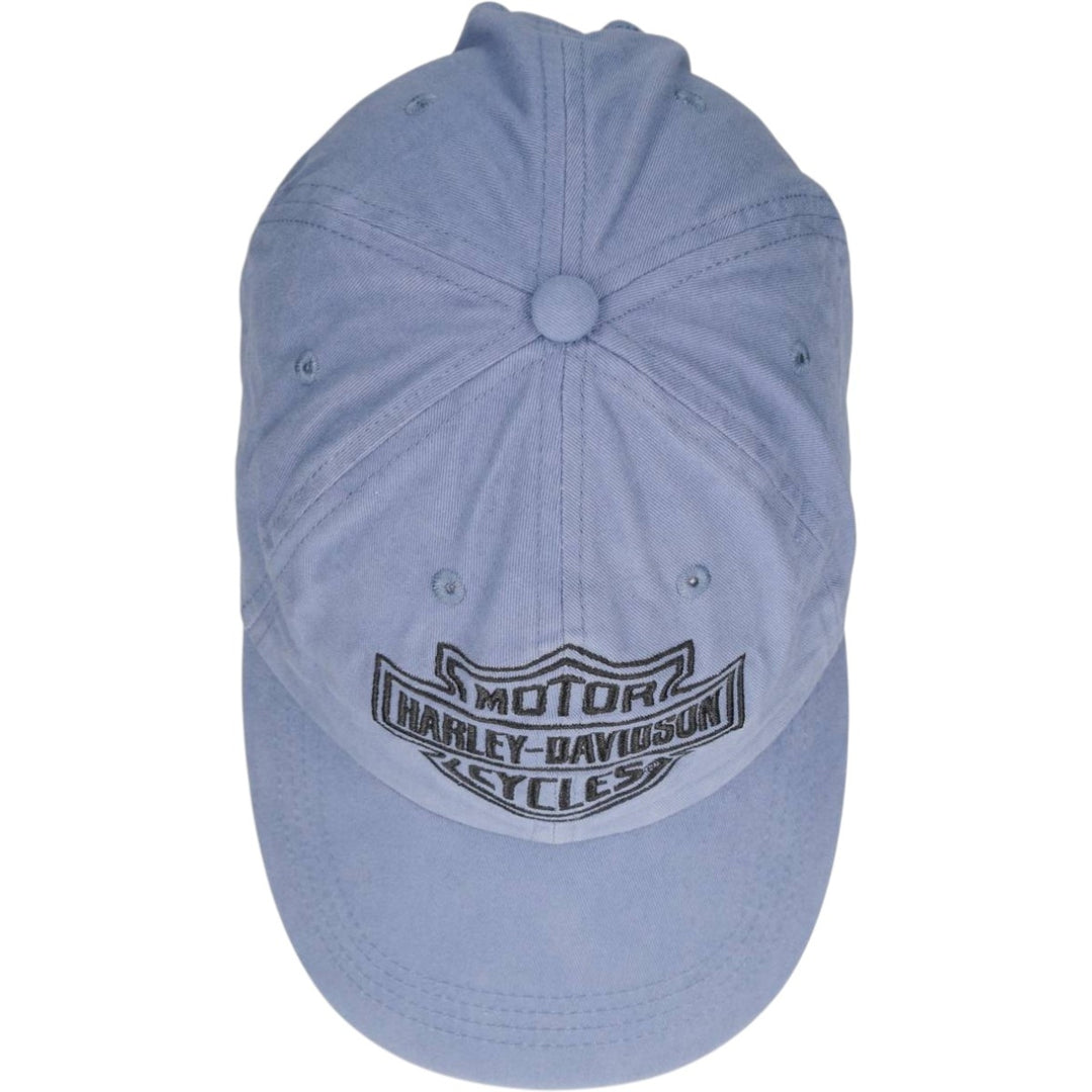 Harley-Davidson 6-Panel Baseball Cap, One Size Fits Most cotton blue type Vintage Second Hand
