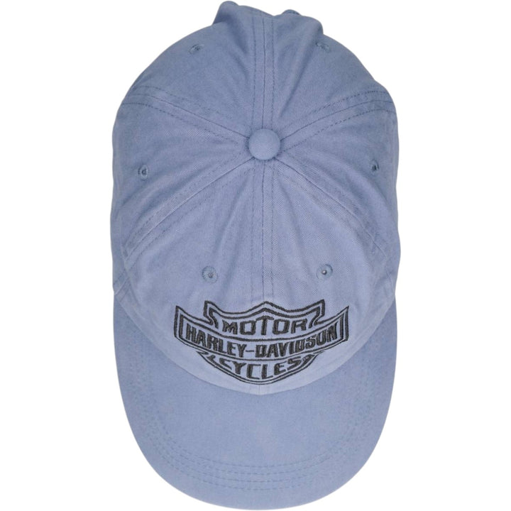 Harley-Davidson 6-Panel Baseball Cap, One Size Fits Most cotton blue type Vintage Second Hand