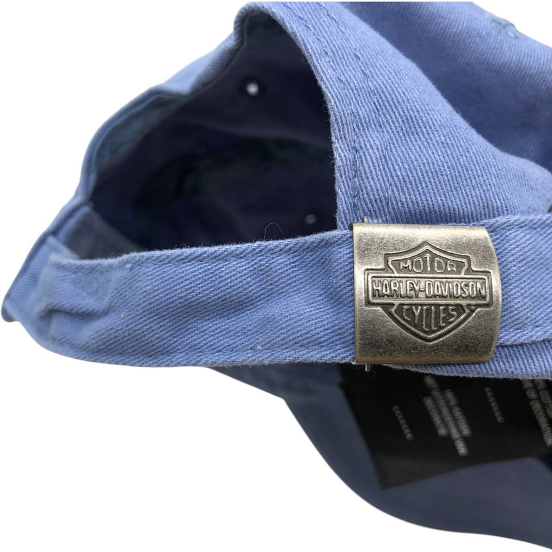 Harley-Davidson 6-Panel Baseball Cap, One Size Fits Most cotton blue type Vintage Second Hand