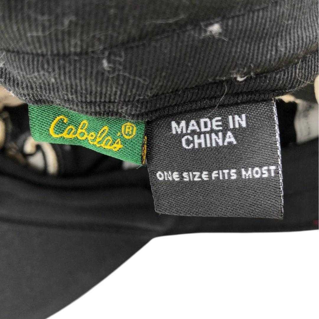 Cabelas baseball cap, one size fits all unclear black type Vintage Second Hand