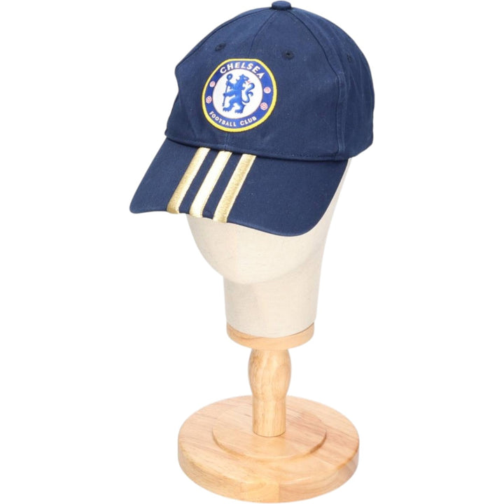 Adidas Premier League Chelsea FC Baseball Cap, One Size Fits Most cotton navy blue type Vintage Second Hand
