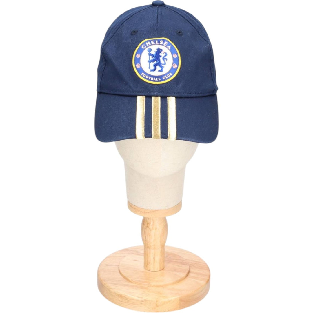 Adidas Premier League Chelsea FC Baseball Cap, One Size Fits Most cotton navy blue type Vintage Second Hand