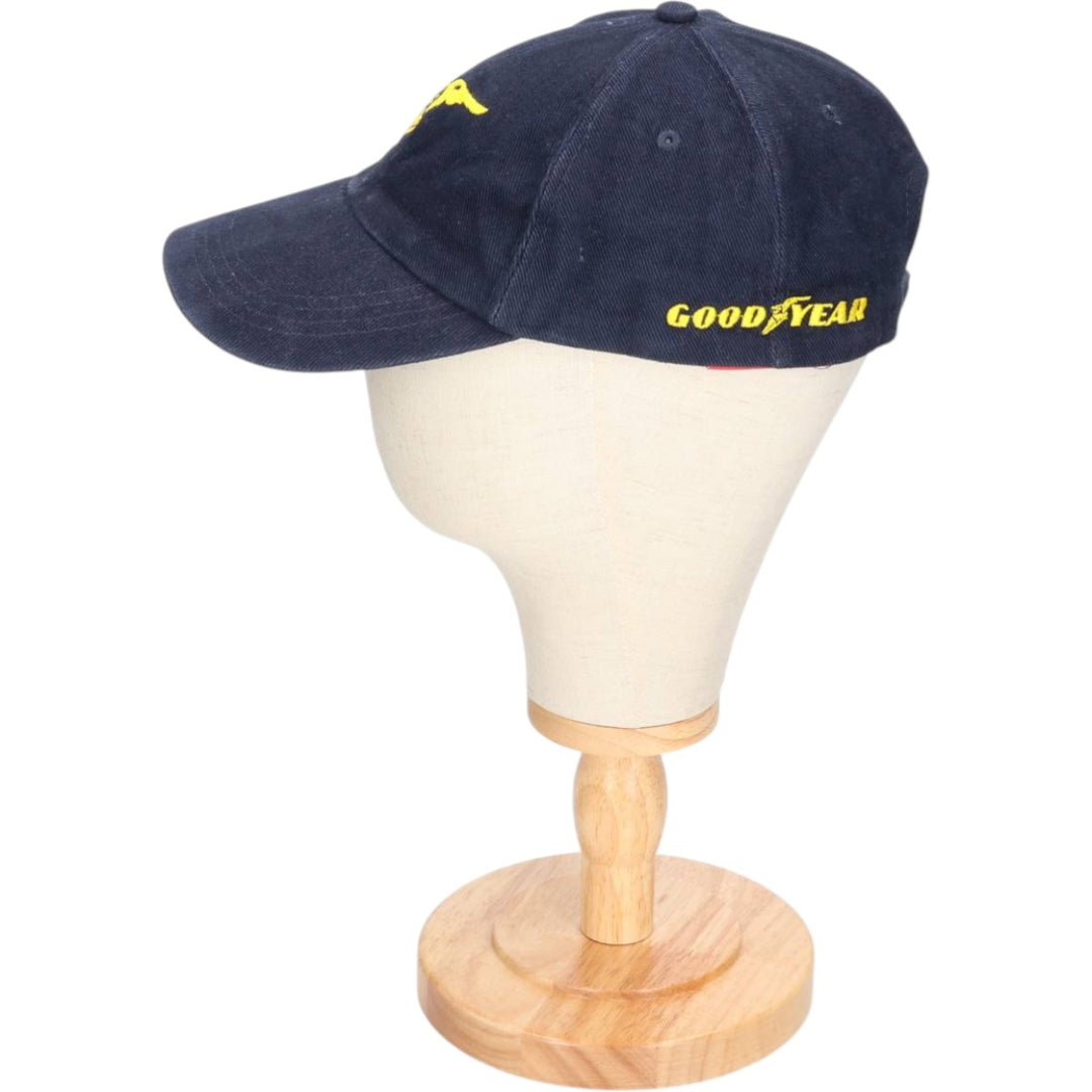 RESULT GOOD YEAR Advertising Baseball Cap (Free Size) cotton navy blue type Vintage Second Hand