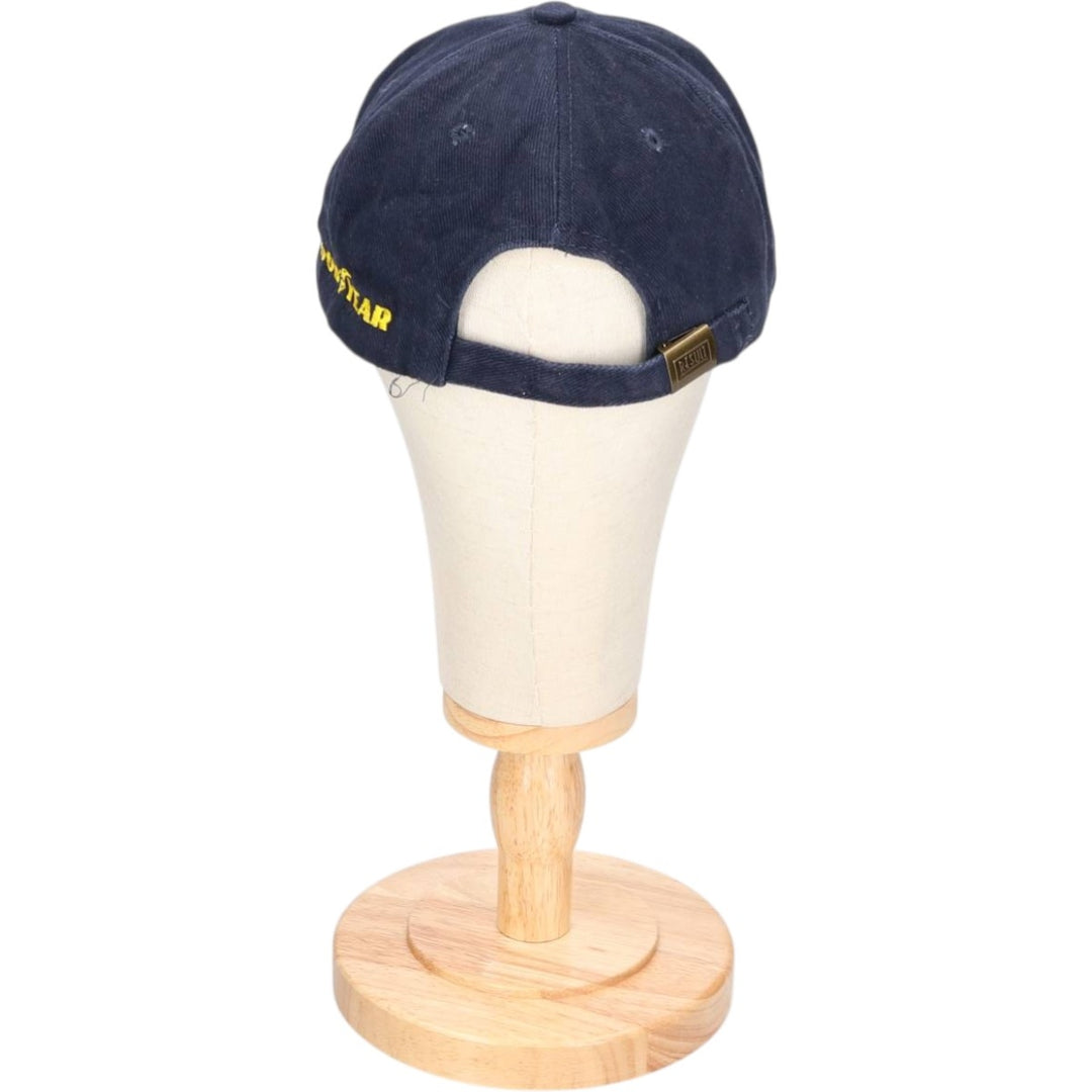 RESULT GOOD YEAR Advertising Baseball Cap (Free Size) cotton navy blue type Vintage Second Hand