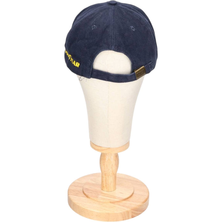 RESULT GOOD YEAR Advertising Baseball Cap (Free Size) cotton navy blue type Vintage Second Hand