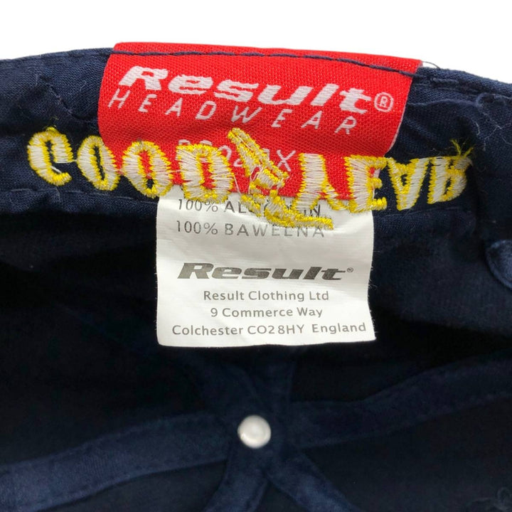 RESULT GOOD YEAR Advertising Baseball Cap (Free Size) cotton navy blue type Vintage Second Hand