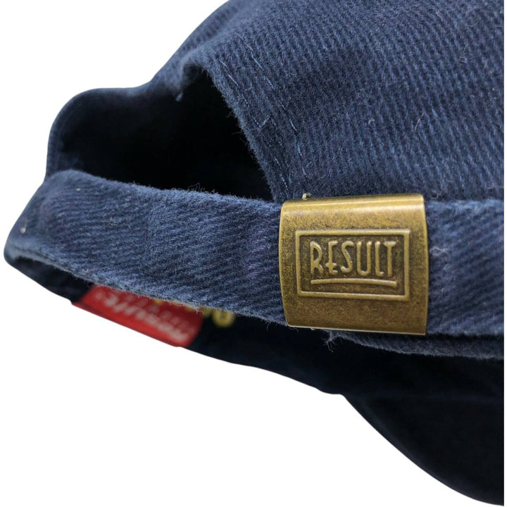 RESULT GOOD YEAR Advertising Baseball Cap (Free Size) cotton navy blue type Vintage Second Hand
