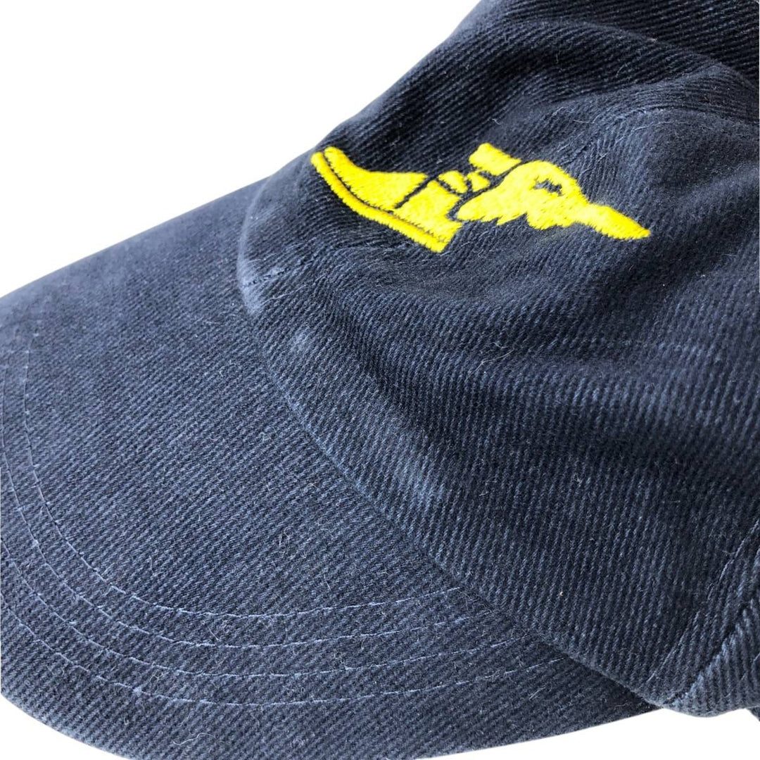 RESULT GOOD YEAR Advertising Baseball Cap (Free Size) cotton navy blue type Vintage Second Hand