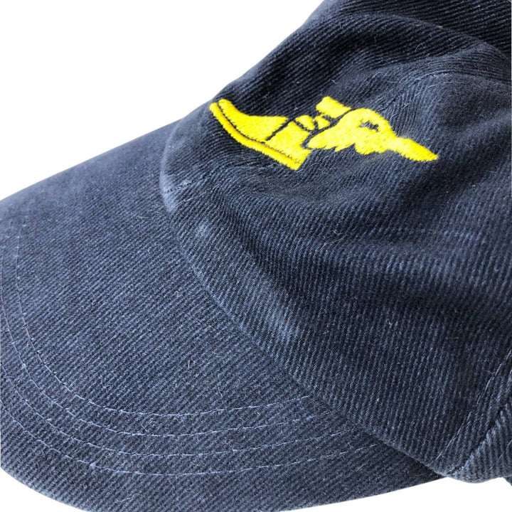 RESULT GOOD YEAR Advertising Baseball Cap (Free Size) cotton navy blue type Vintage Second Hand