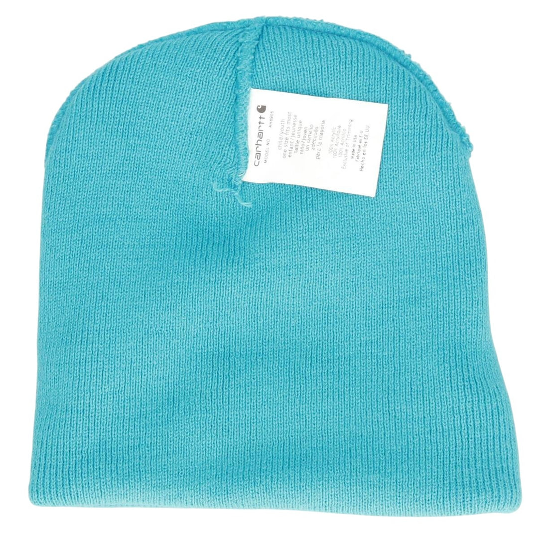 Carhartt Knit Beanie, Made in USA, One Size Fits Most acrylic Blue type light blue Vintage Second Hand