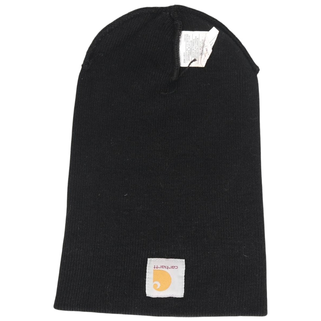 Carhartt knit beanie, made in Canada acrylic black type Vintage Second Hand