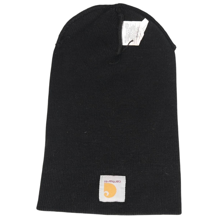 Carhartt knit beanie, made in Canada acrylic black type Vintage Second Hand