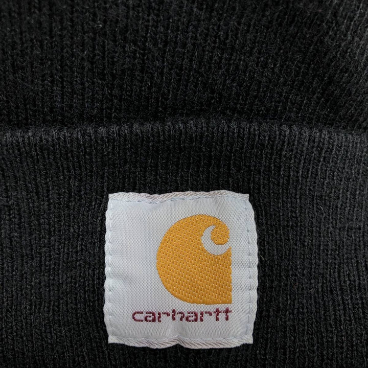 Carhartt knit beanie, made in Canada acrylic black type Vintage Second Hand