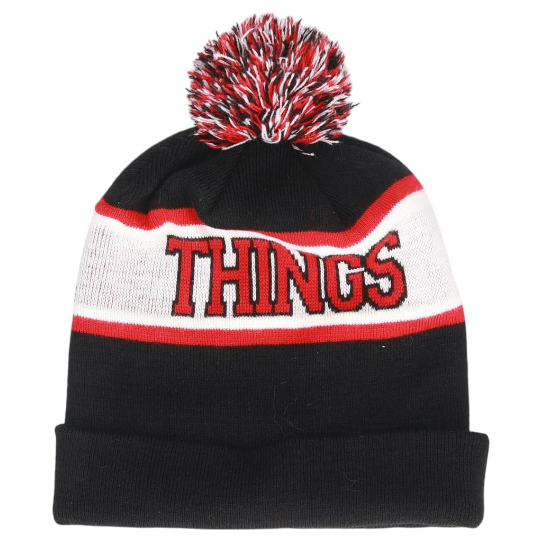 STRANGER THINGS Stranger Things Knit Beanie, One Size Fits Most acrylic black type Vintage Second Hand