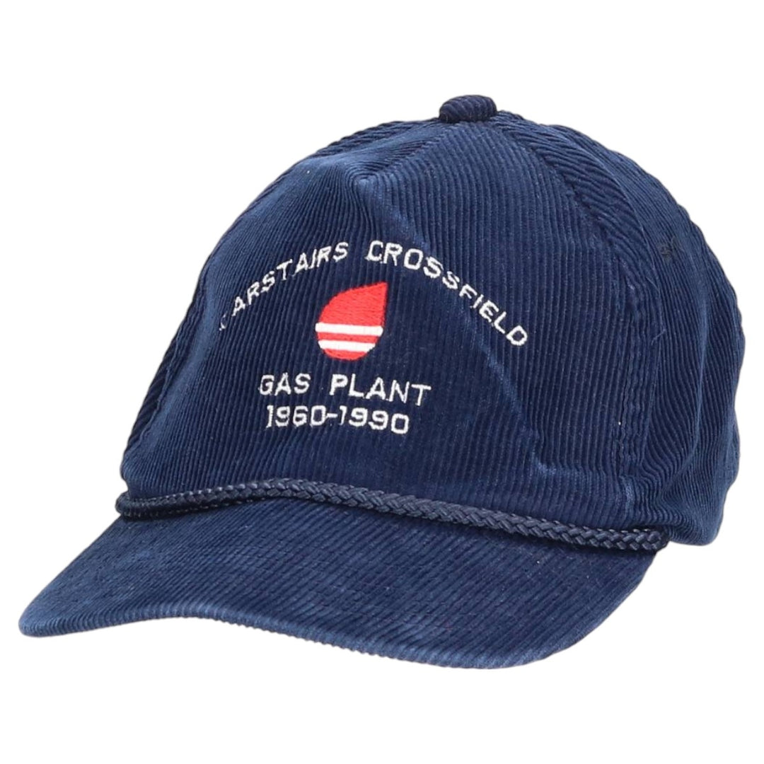 Vintage 90'S YUPOONG Trucker Cap, Corduroy Cap, One Size Fits Most cotton navy blue type Vintage Second Hand