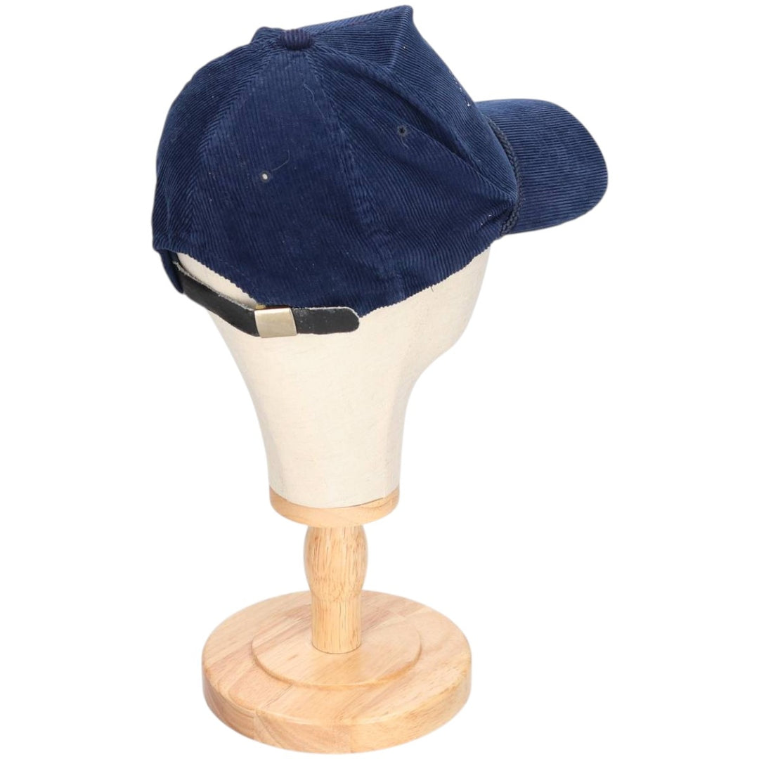 Vintage 90'S YUPOONG Trucker Cap, Corduroy Cap, One Size Fits Most cotton navy blue type Vintage Second Hand