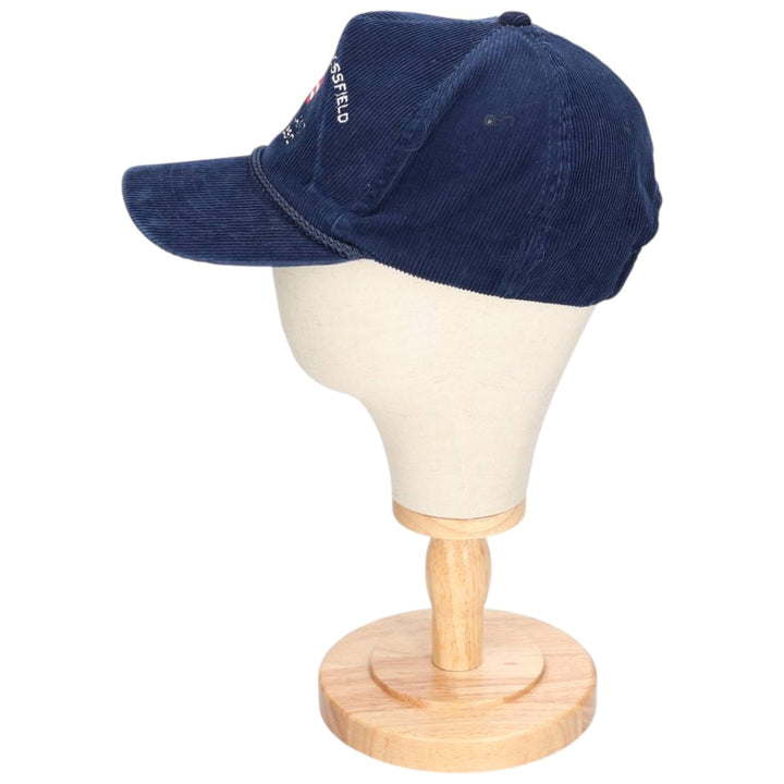 Vintage 90'S YUPOONG Trucker Cap, Corduroy Cap, One Size Fits Most cotton navy blue type Vintage Second Hand