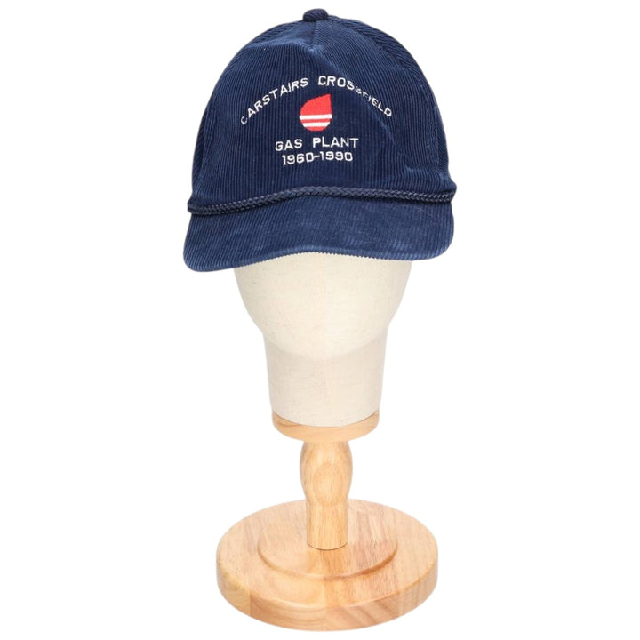 Vintage 90'S YUPOONG Trucker Cap, Corduroy Cap, One Size Fits Most cotton navy blue type Vintage Second Hand