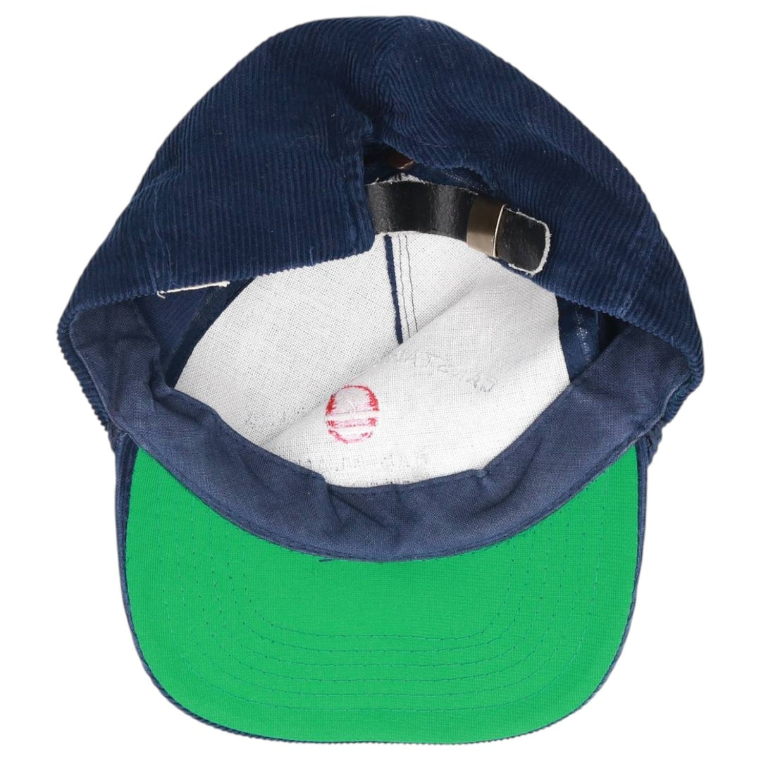 Vintage 90'S YUPOONG Trucker Cap, Corduroy Cap, One Size Fits Most cotton navy blue type Vintage Second Hand