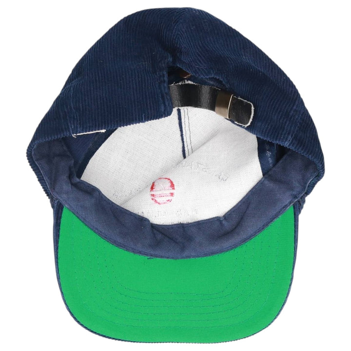 Vintage 90'S YUPOONG Trucker Cap, Corduroy Cap, One Size Fits Most cotton navy blue type Vintage Second Hand