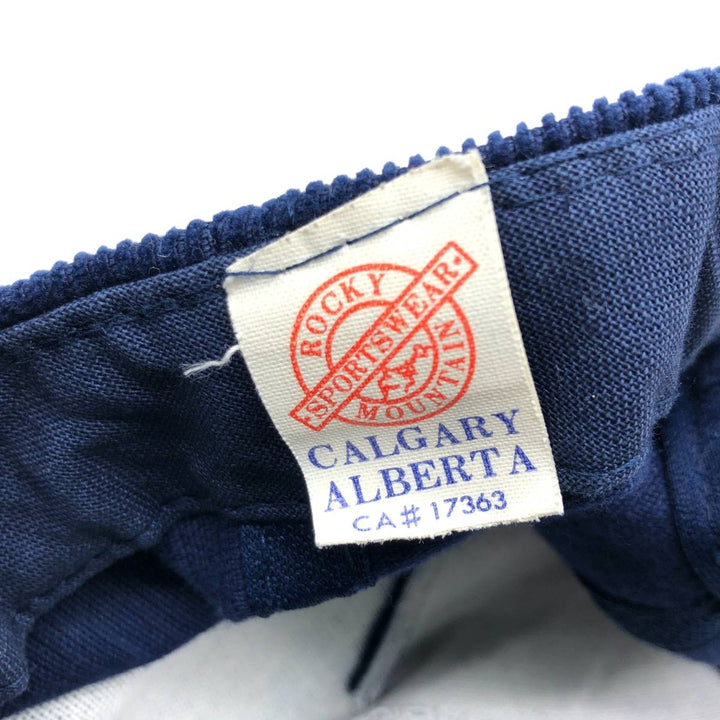 Vintage 90'S YUPOONG Trucker Cap, Corduroy Cap, One Size Fits Most cotton navy blue type Vintage Second Hand