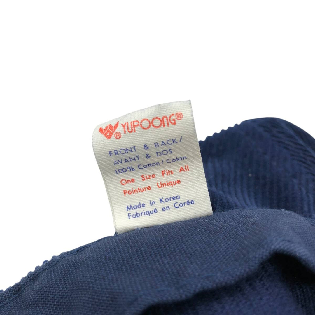 Vintage 90'S YUPOONG Trucker Cap, Corduroy Cap, One Size Fits Most cotton navy blue type Vintage Second Hand