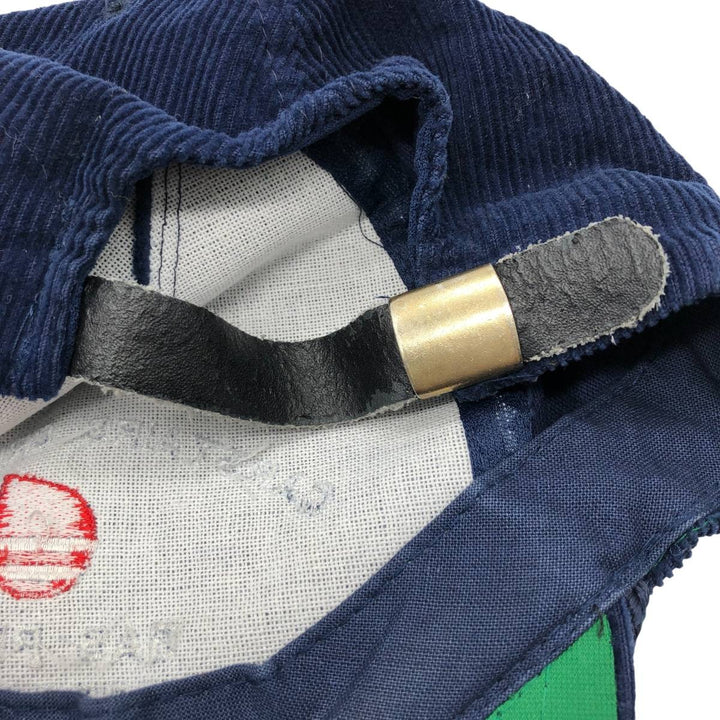 Vintage 90'S YUPOONG Trucker Cap, Corduroy Cap, One Size Fits Most cotton navy blue type Vintage Second Hand