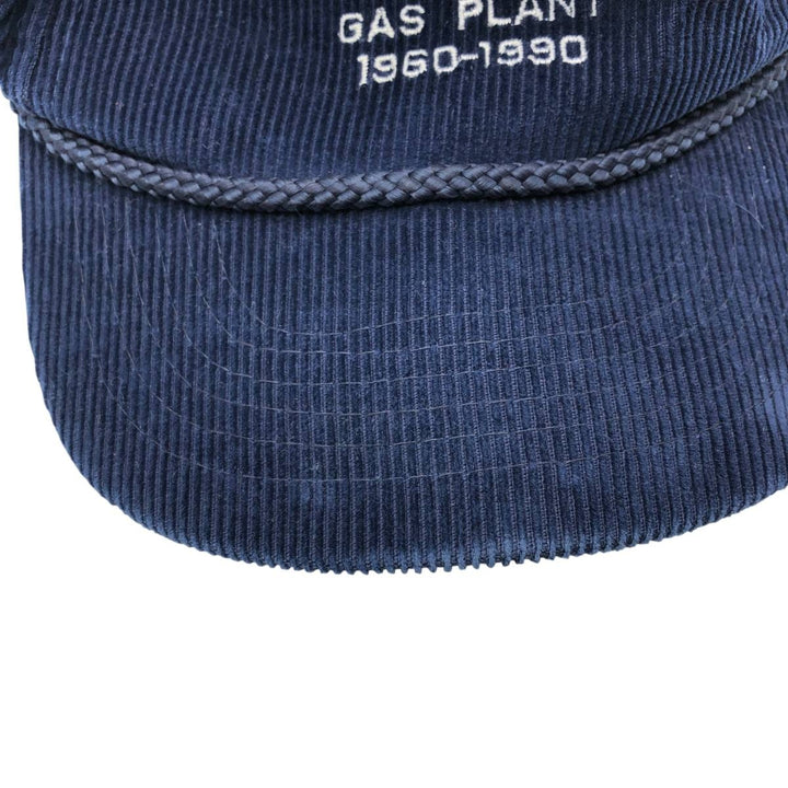 Vintage 90'S YUPOONG Trucker Cap, Corduroy Cap, One Size Fits Most cotton navy blue type Vintage Second Hand