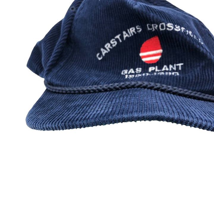 Vintage 90'S YUPOONG Trucker Cap, Corduroy Cap, One Size Fits Most cotton navy blue type Vintage Second Hand